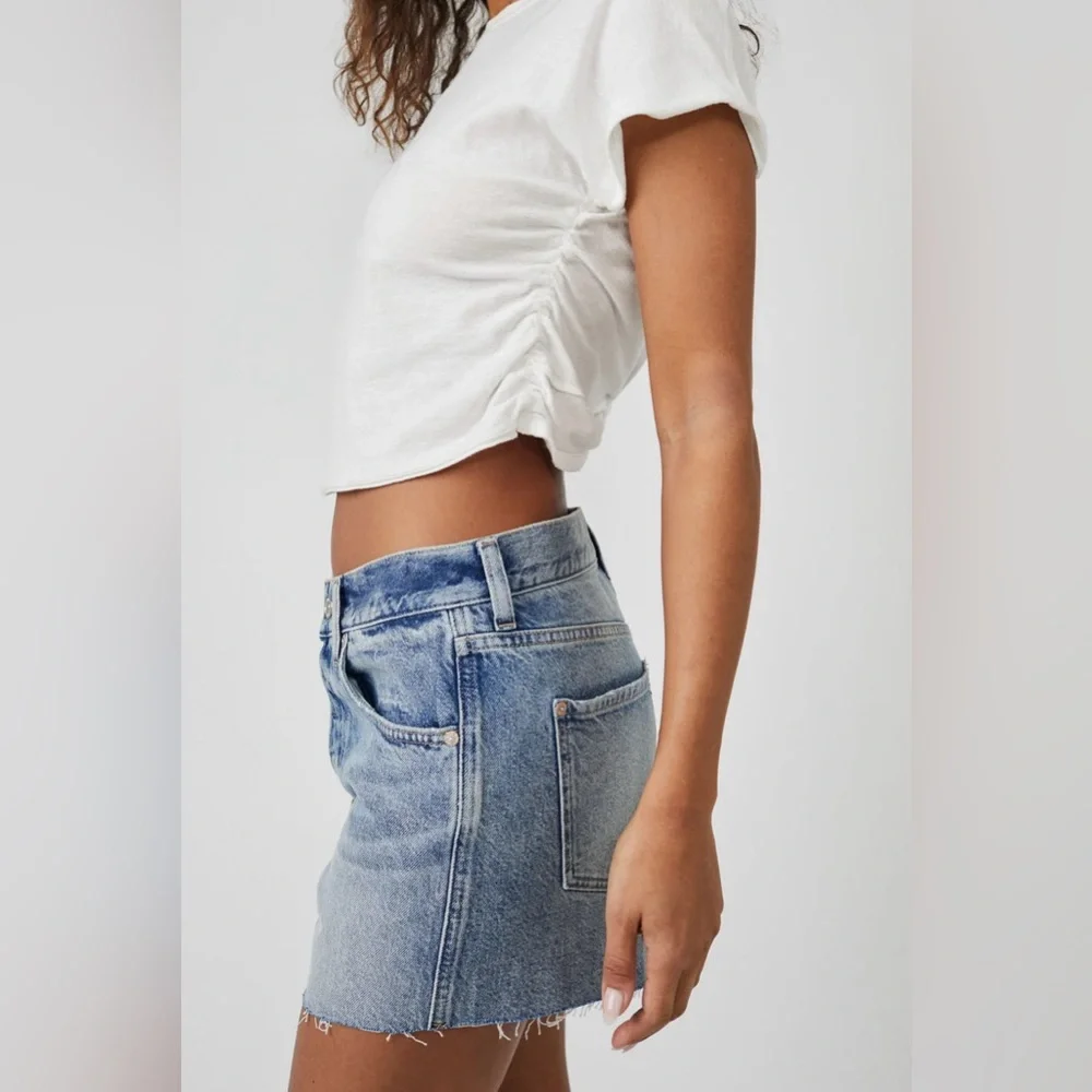 Free People Ivy Mid Rise Shorts - Picture 3 of 7